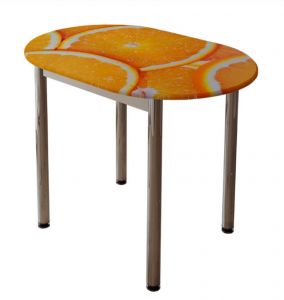 Обеденный стол с принтом Цитрус БТС мебель белгород