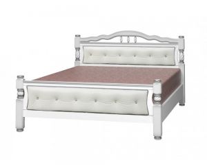 Кровать Карина 11 Белый жемчуг Светлая  мебель белгород