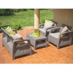 Комплект мебели Корфу сет (Corfu Set) Капучино
