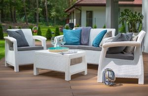Комплект мебели Корфу сет (Corfu Set) Белый